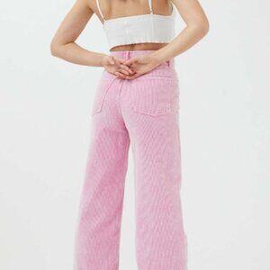 BDG High and Wide Corduroy Pant pink